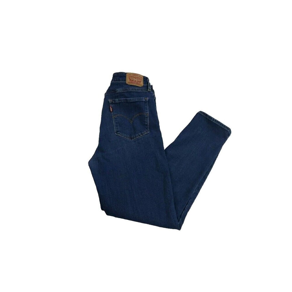 Levis 721 - Womens High Rise Skinny Ankle Blue Denim Jeans - Size 30